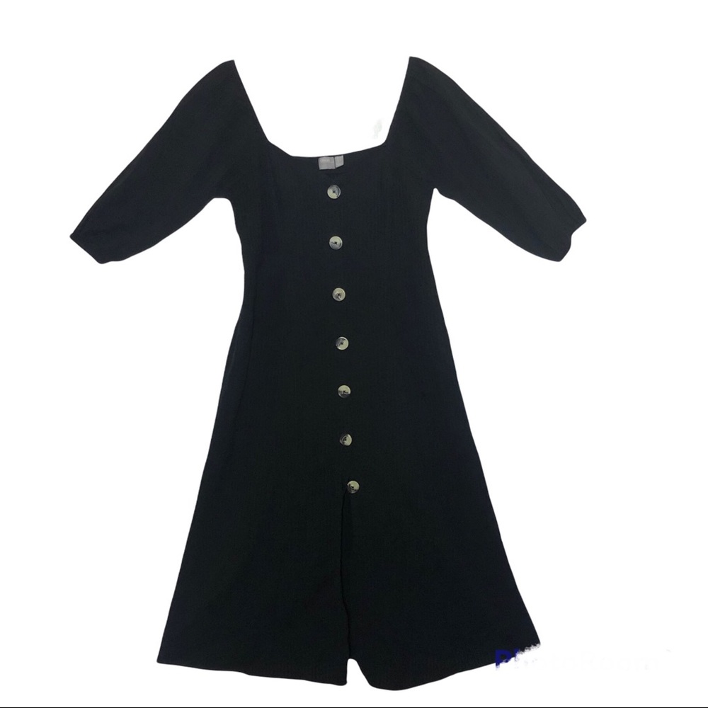 ASOS MIDI Dress Button front Size 6 U.S. Black